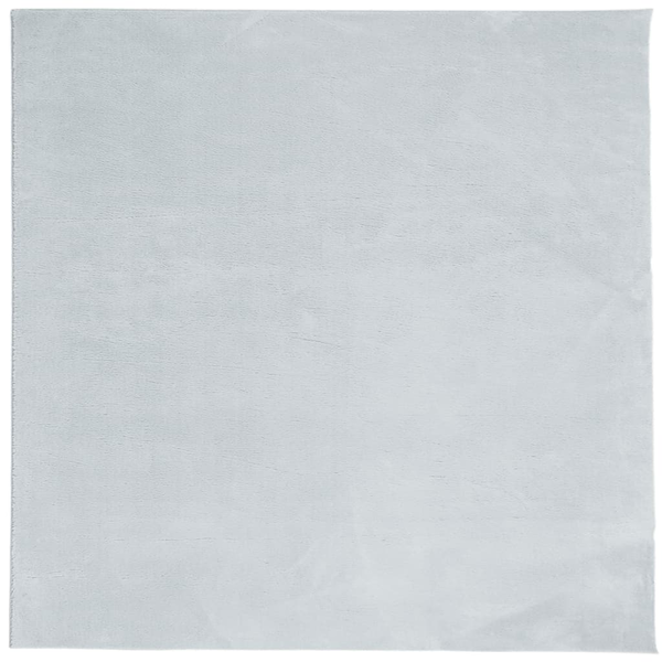 HUARTE kék rövid szálú puha és mosható szőnyeg 240 x 240 cm