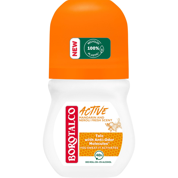 BOROTALCO Active Mandarin &amp; Neroli Fresh Deo Roll-on 50 ml