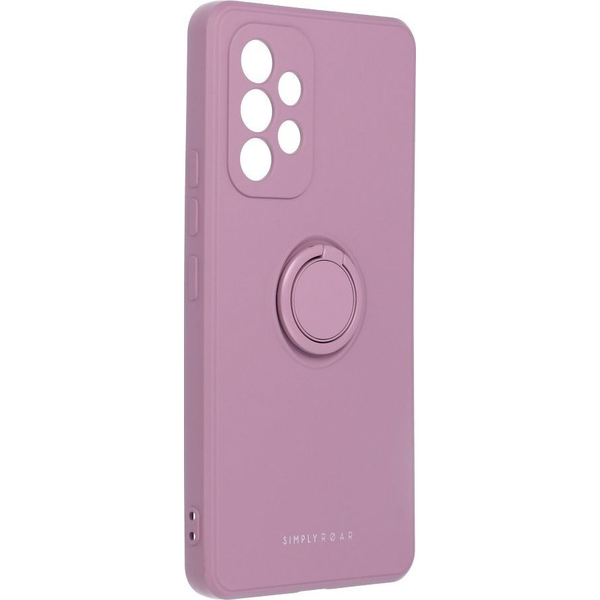 Roar AMBER szilikon telefonvédő (tartógyűrű, mágneses, kameravédő) LILA Samsung Galaxy A53 5G (SM-A536) (GP-120983)