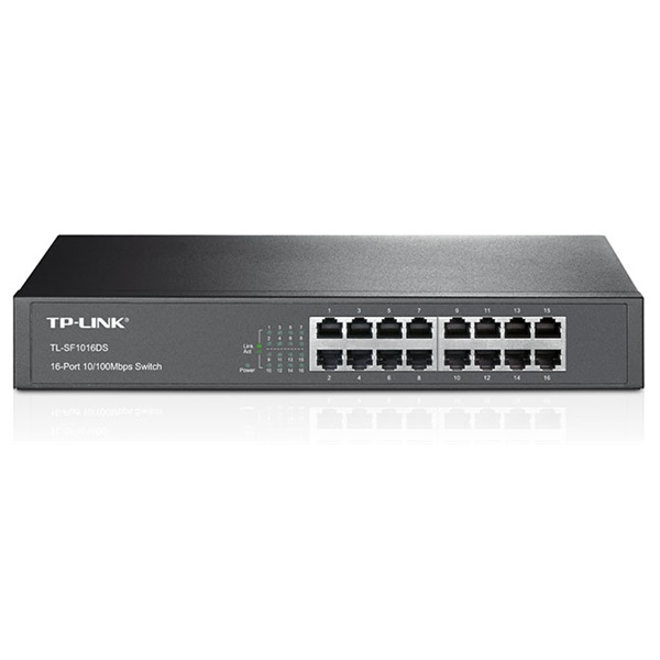 TP-Link TL-SF1016DS Nespravované Fast Ethernet (10/100) Černá