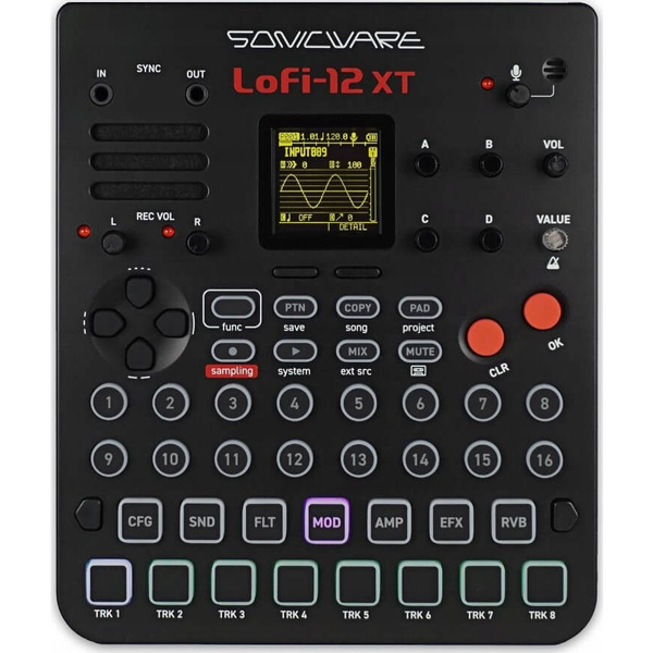 Sonicware Lofi-12 XT Groovebox sampler Effekt pedál - Fekete