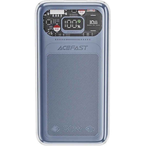 Acefast M1 10000mAh Power Bank 30W Gyorstöltő Szürke