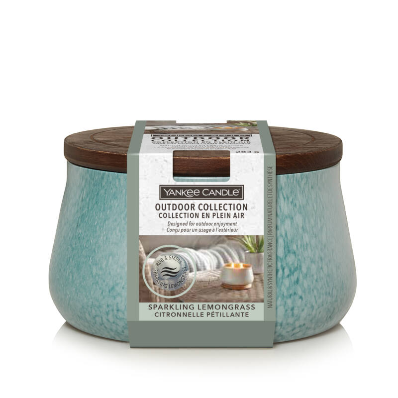 Yankee Candle Outdoor Sparkling Lemongrass Illatgyertya 283g (1685989E)
