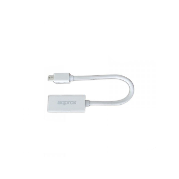 Approx kabelový adaptér APPC12V2 Mini DisplayPort HDMI Bílý