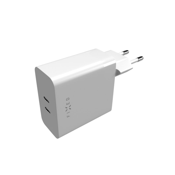 Nabíjačka sieťová 2x USB-C, 65W, PD, Fixed