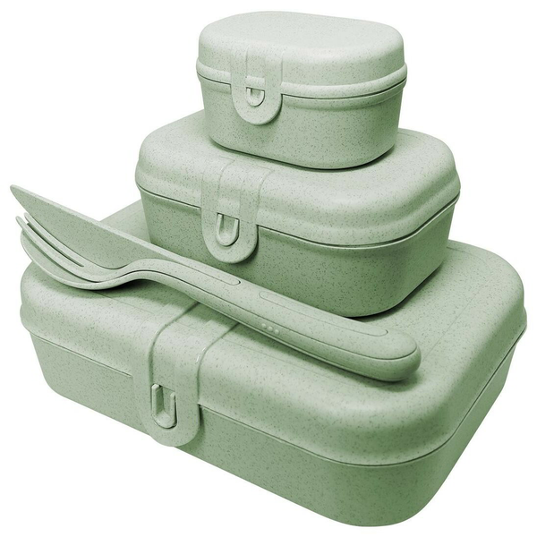 Koziol Pascal Ready Műanyag ételtároló készlet zöld (3 db / csomag)