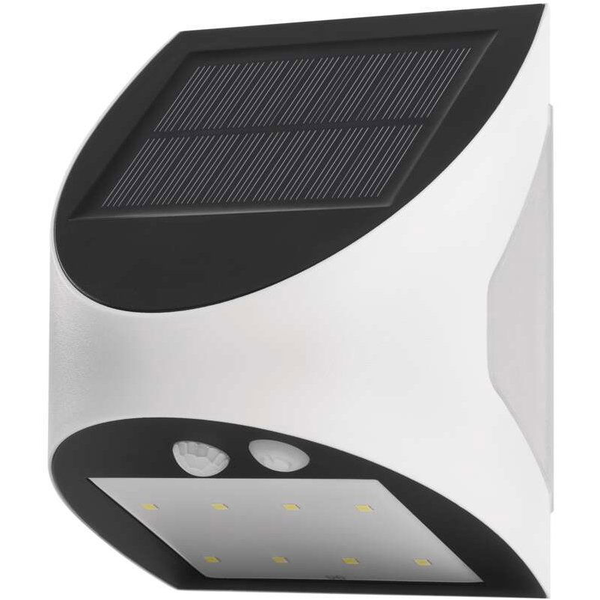 EMOS LUMI Napelemes LED lámpa, mozgásérzékelővel, 240 lm, fehér, semleges fehér