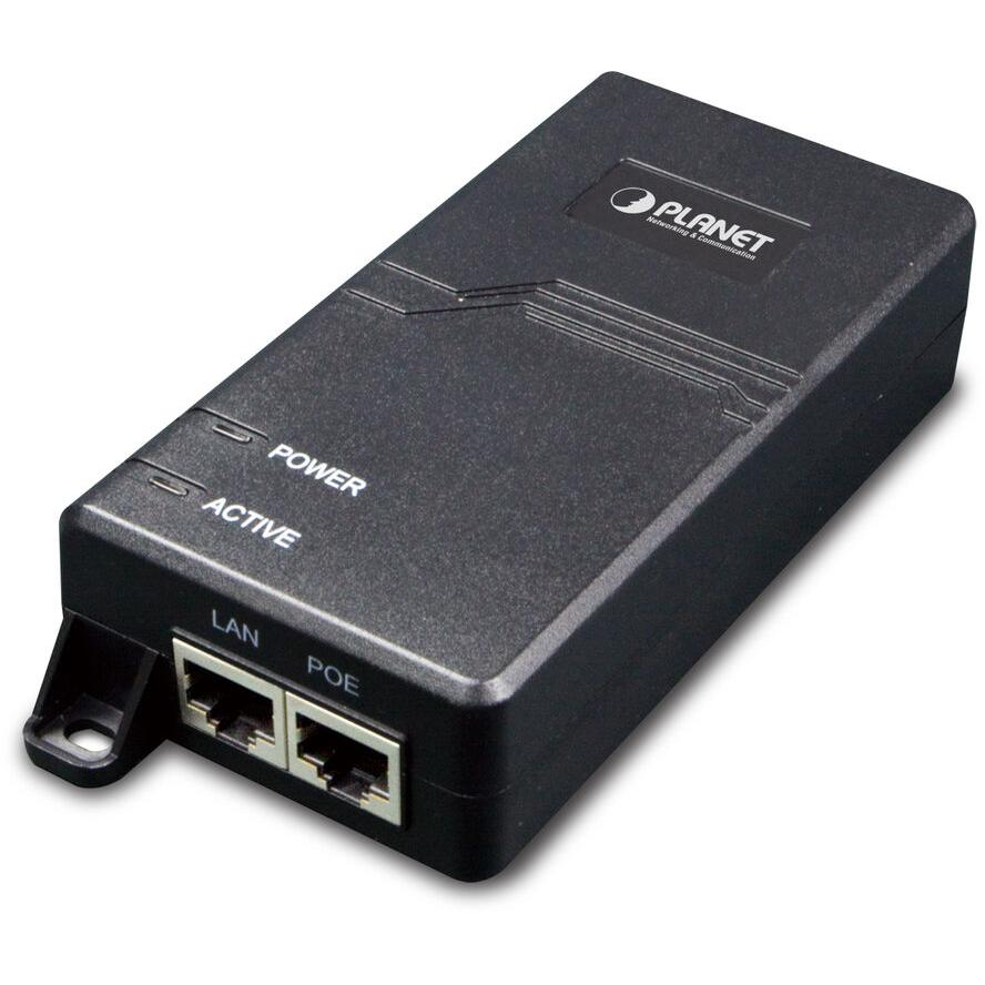 PLANET Single-Port 10/100/1000Mbps Ultra PoE Injector (60 (POE-173)