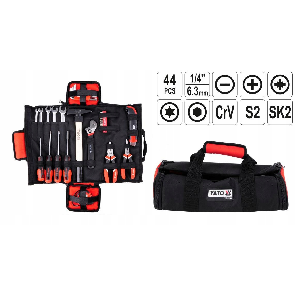 Yato 44 darabos szerszámkészlet (YT-39280)