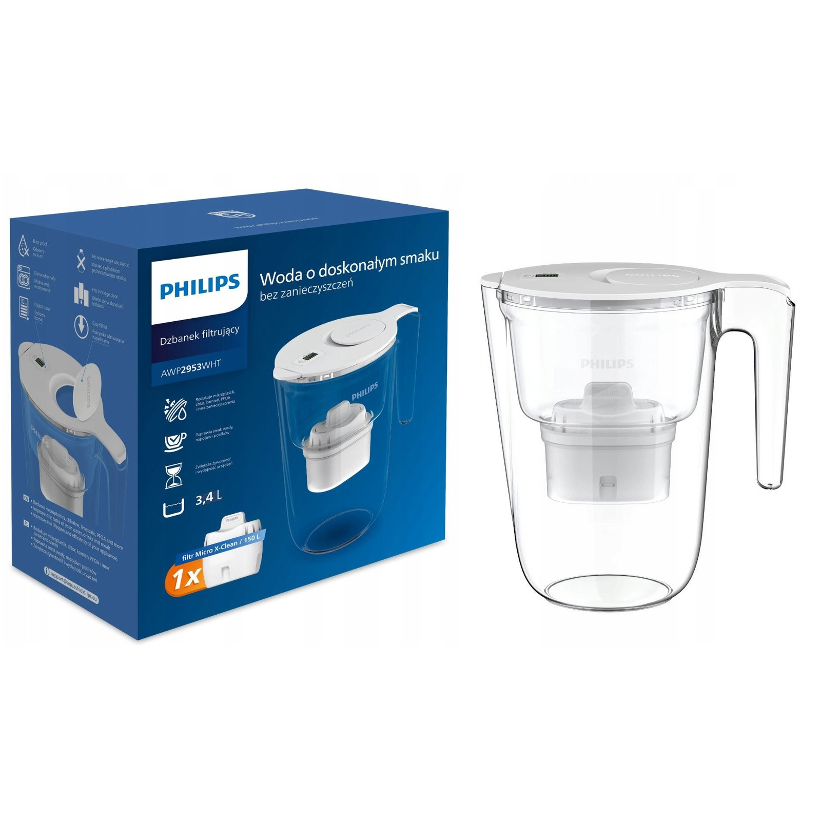 Philips AWP2953WHT/10 Vízszűrő kancsó (-)