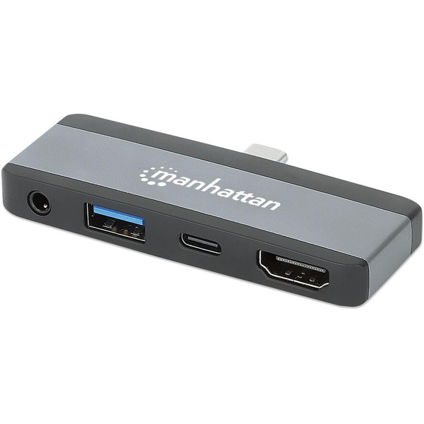 Manhattan 190404 dockingstation Ledningsført USB 3.2 Gen 2 (3.1 Gen 2) Type-C Grå