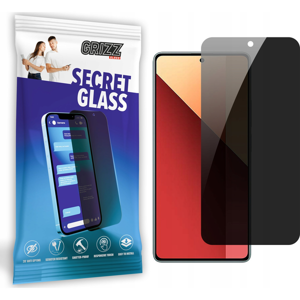  GrizzGlass Szkło prywatyzujące GrizzGlass SecretGlass do Xiaomi Redmi Note 13 Pro 4G