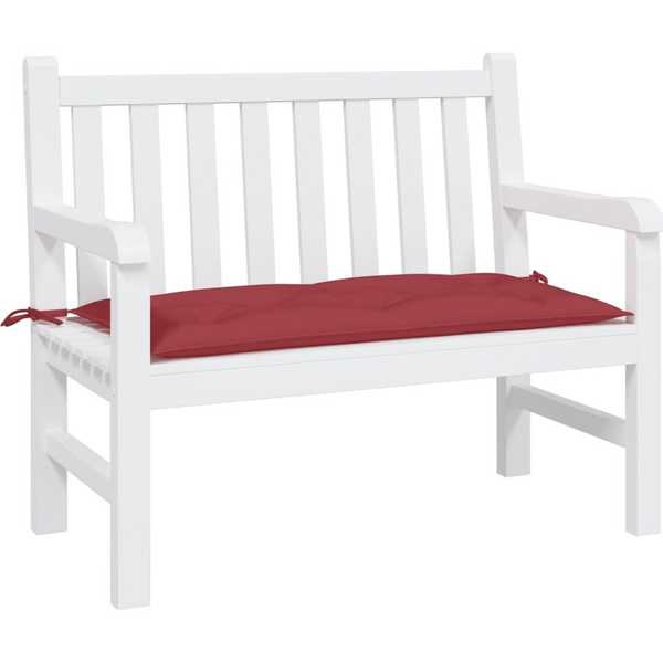 bordó oxford szövet kerti padpárna 100 x 50 x 7 cm