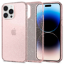 Калъф Spigen Liquid Crystal, съвместим с iPhone 14 Pro Max Glitter Rose