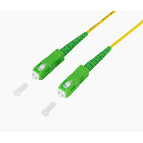 Fibre optic patch cable - OS2 - SC/APC to SC/APC - simplex - singlemode - yellow G.657.A2 - 10 m