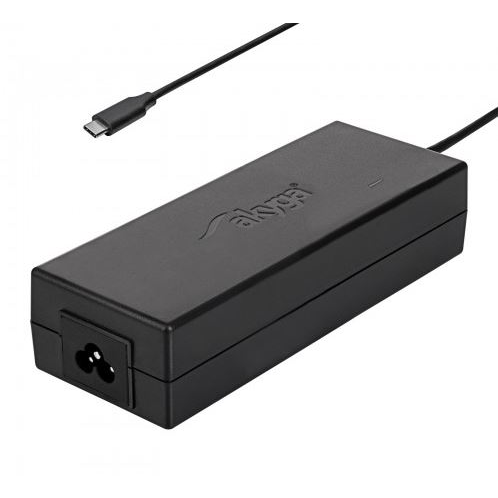 Sursa de alimentare laptop AK-ND-79, Akyga, USB tip C, 20.2 V/4.3 A, 87 W, 128 x 33 x 50 mm, Negru