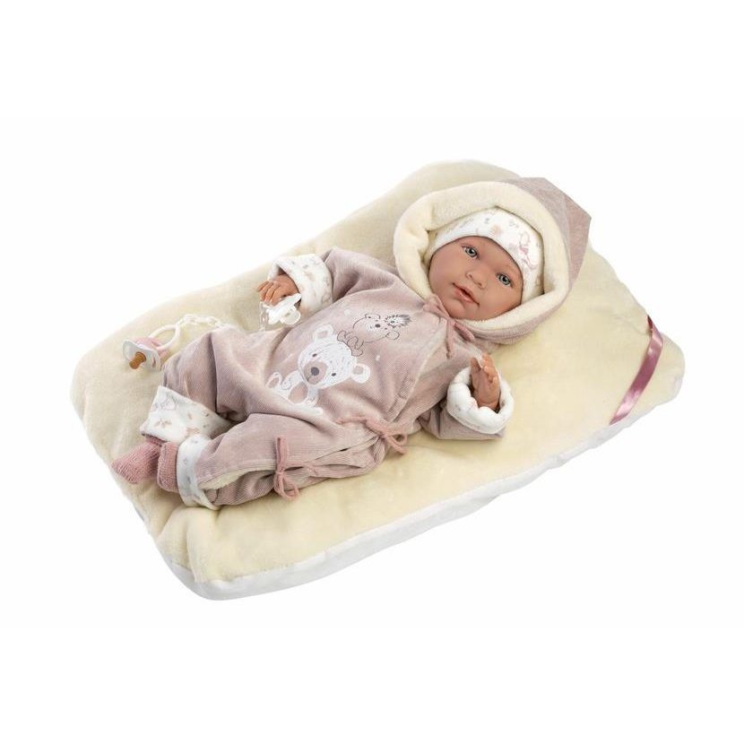 Llorens 74106 New Born - valósághű babababa hangokkal és puha szövettesttel - 42 cm (8426265741069)