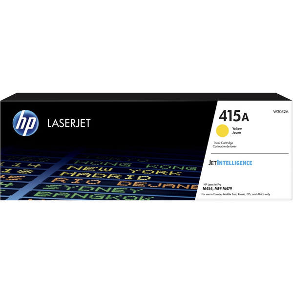 HP 415A жълта LaserJet тонер касета 2100 страници (W2032A)