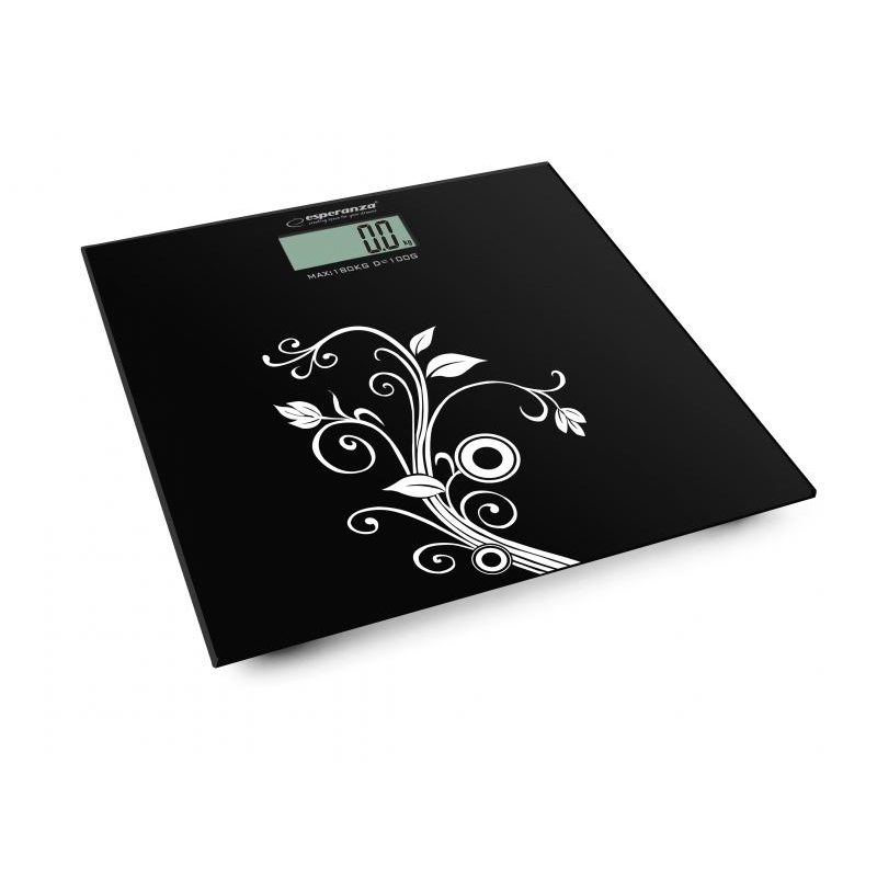 Esperanza Yoga fürdőszobai mérleg fekete (EBS003) (EBS003)