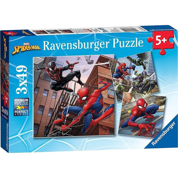 Ravensburger 3x49 Darabos Puzzle - Pókember Kalandjai