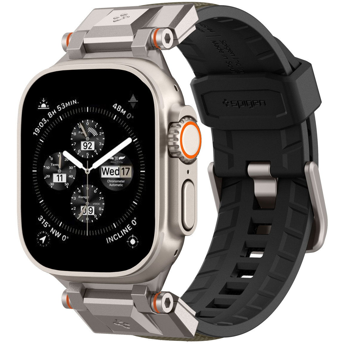 Spigen DuraPro Armor Apple Watch 49mm / 46mm / 45mm / 44mm szíj - Military Green (AMP09102)