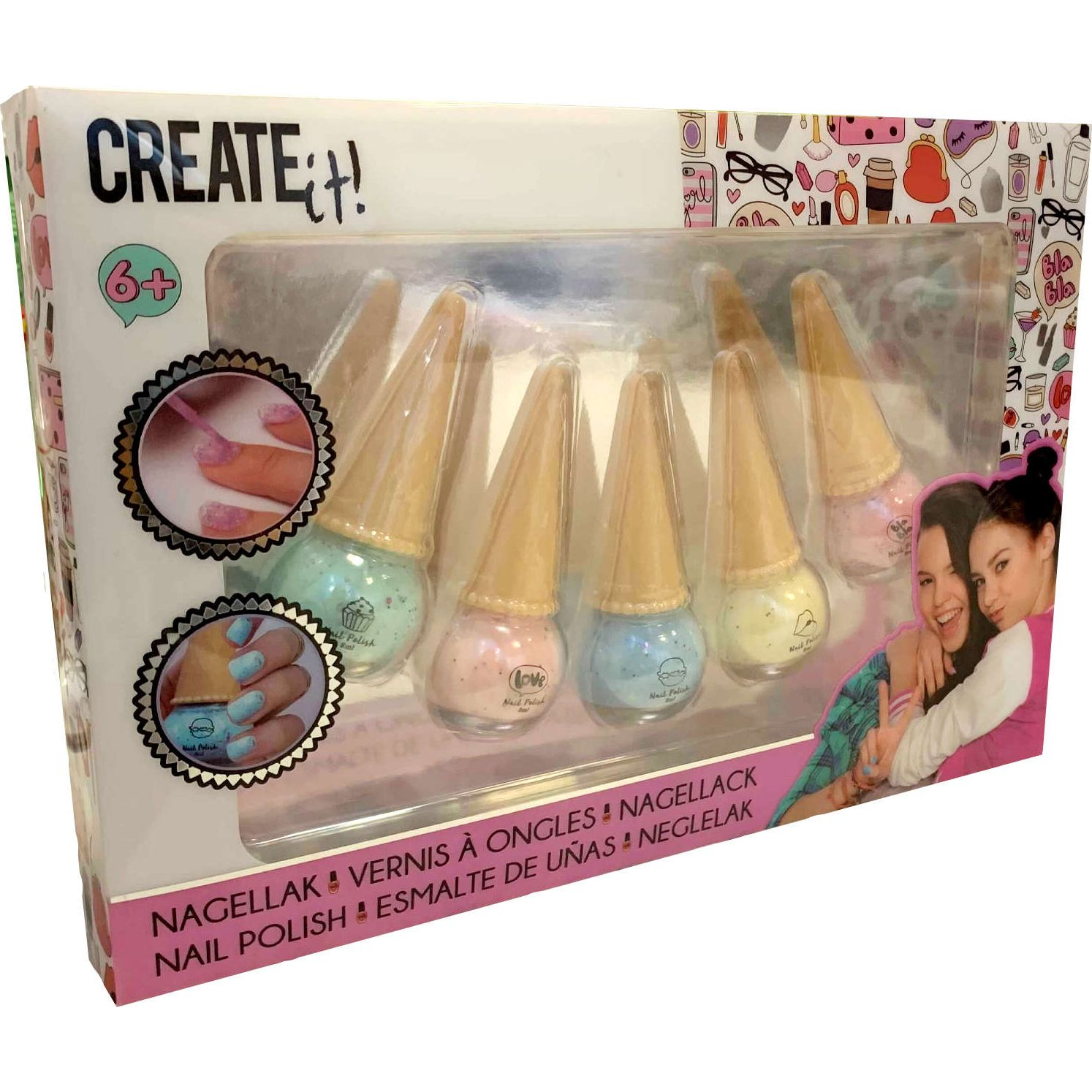 Canenco Create It! Körömlakk 5 Db-os Szett, Fagyi Alakú - Canenco (009160)