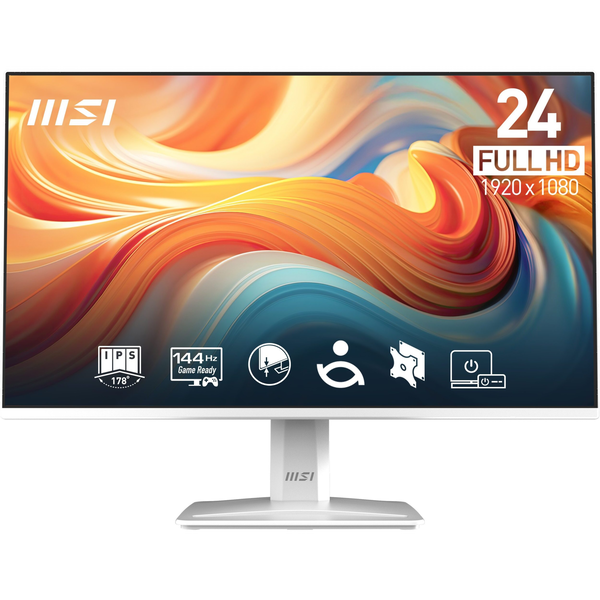 MSI Pro MP243W E14 computerskærm 60,5 cm (23.8") 1920 x 1080 pixel Fuld HD LCD Hvid
