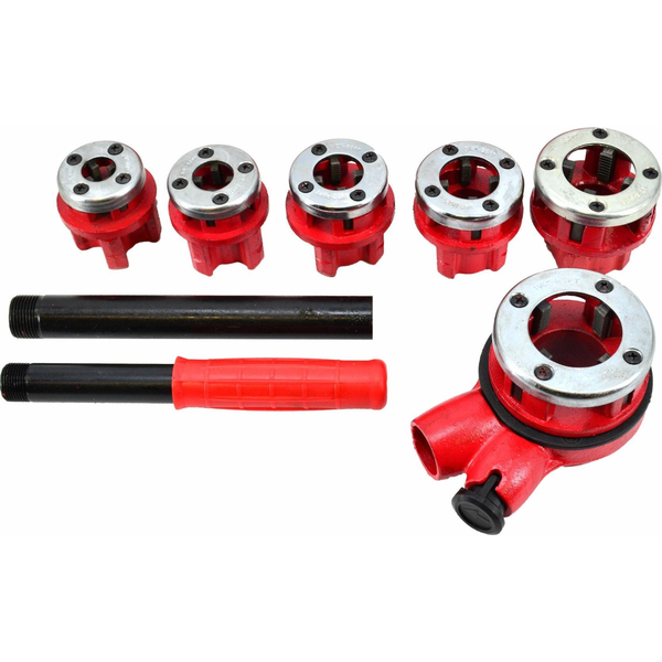Awtools navoj za cevi 6pcs 1/4 ", 3/8", 1/2 ", 3/4", 1 ", 1-1/4" Set kovček