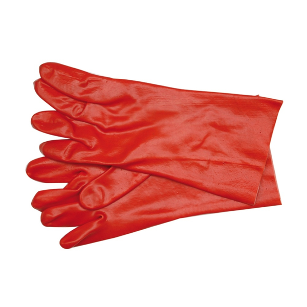 VOREL Munkavédelmi Kesztyű Sav-lúg-olajálló 9-es 35 cm Bordó