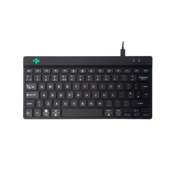 R-Go Tastatur Compact Break UK-Layout                schwarz
