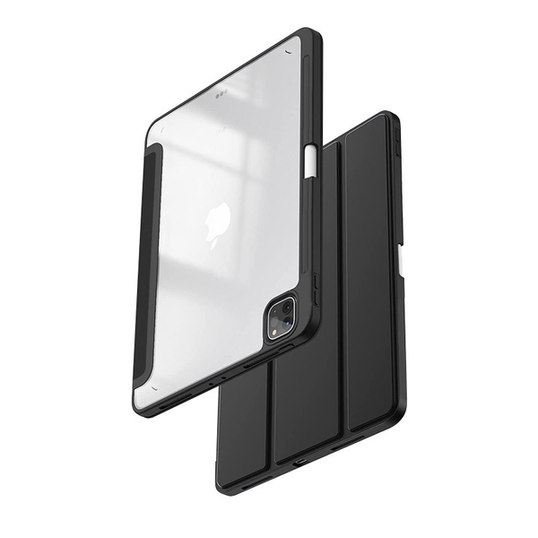 Crong PrimeFolio Apple iPad Pro 2021 / Air 2020 10.9"-11" Flip tok - Fekete