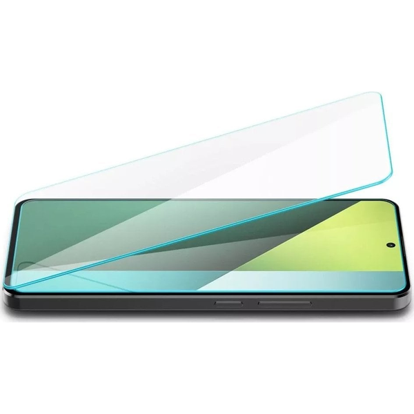Комплект от 2 прозрачни стъклени фолиа Подходящ за калъф Spigen GLAStR SLIM съвместим с Xiaomi Redmi Note 13 Pro 5G