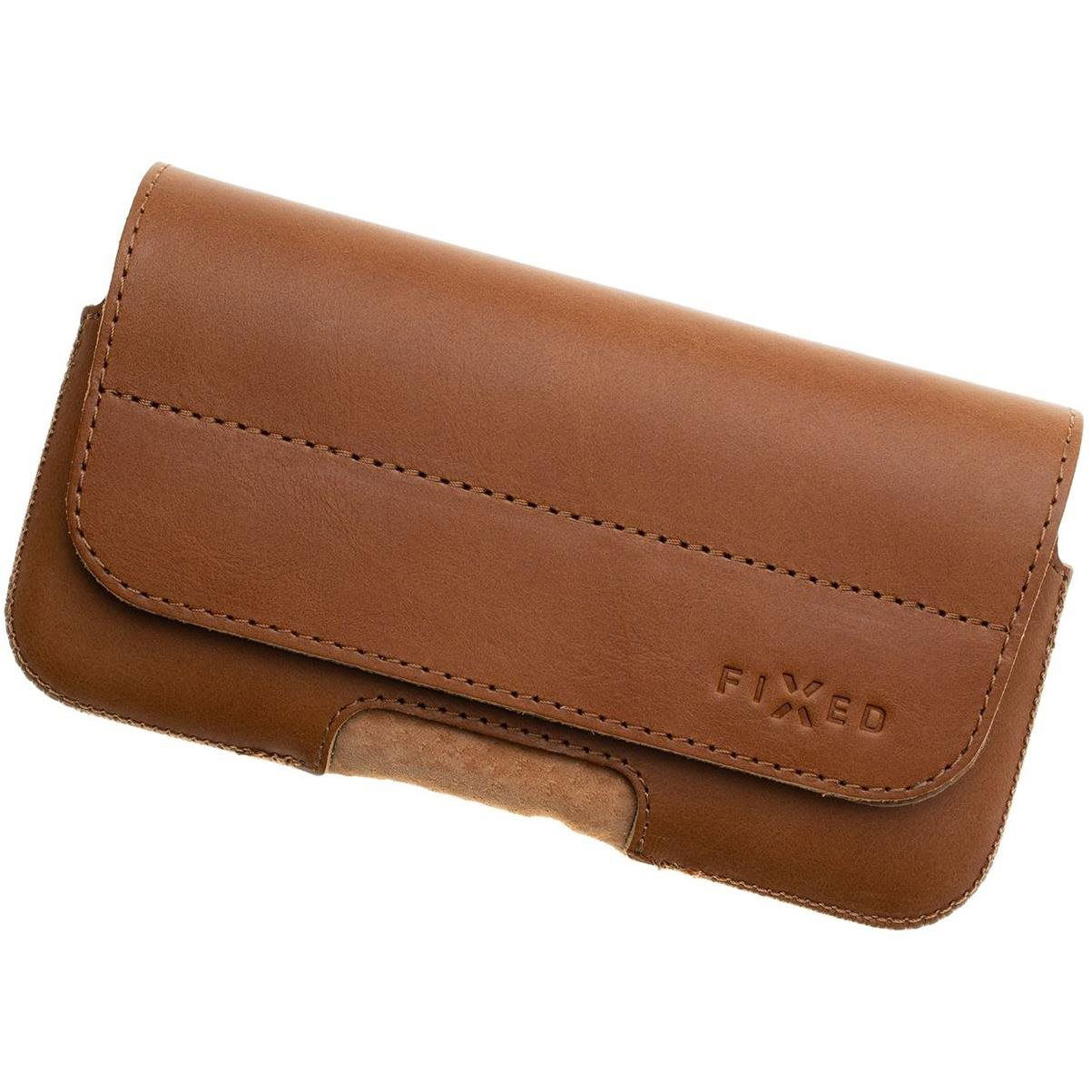 FIXED Posh Horizontal 6XL övre csatolható valódi marhabőr tok barna (FIXPOH2-6XL-BRW) (FIXPOH2-6XL-BRW)