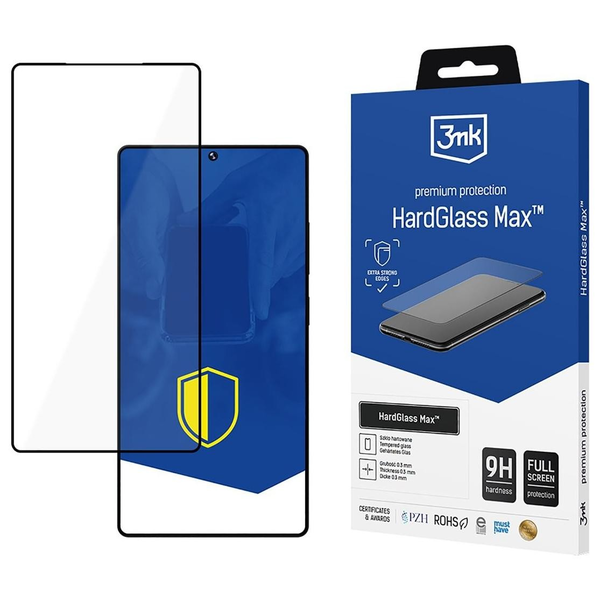 Tvrzené sklo 3MK HardGlass Max Black pro Samsung Galaxy S25 Ultra