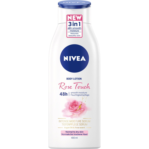 Nivea testápoló tej Rose Touch 400ml (9005800346922)