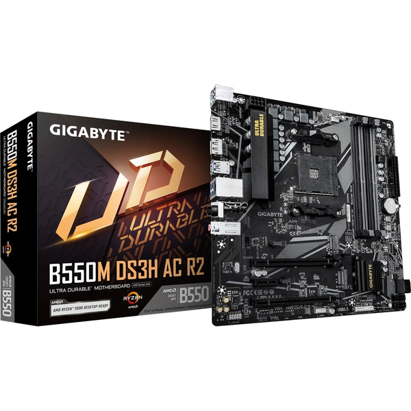 GIGABYTE B550M DS3H AC R2 alaplap AMD B550 AM4 foglalat Micro ATX