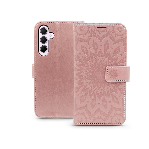 Flipové pouzdro pro Samsung Galaxy A35 5G Mezzo Book růžové