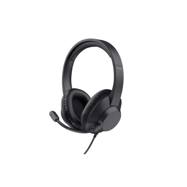 Trust Ayda Max USB Kopfhörer Kabelgebunden Kopfband Büro/Callcenter USB Type-C / USB Type-A Schwarz
