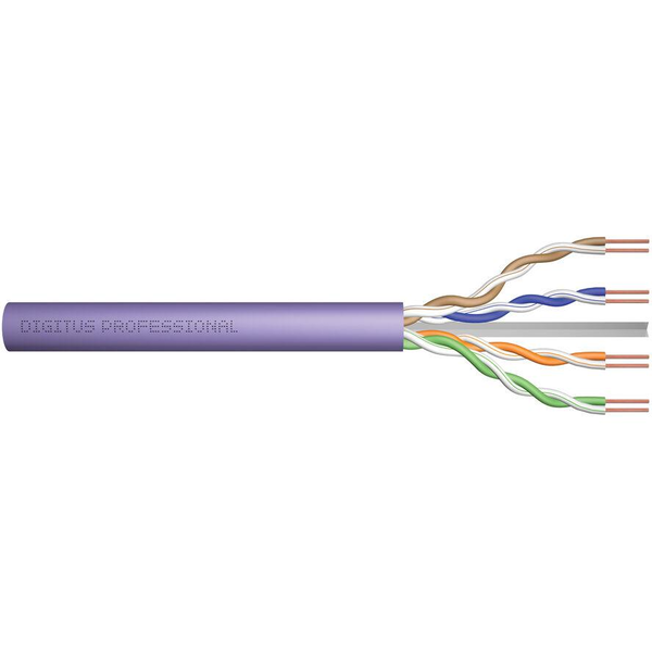 Cablu de retea, Digitus, CAT6, U-UTP, 250 MHz, 305 m, Violet