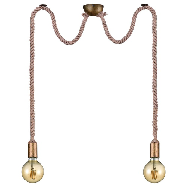 ZÁVĚSNÉ SVÍTIDLO PŘEVIS TRIO ROPE 310100204 MOSAZ