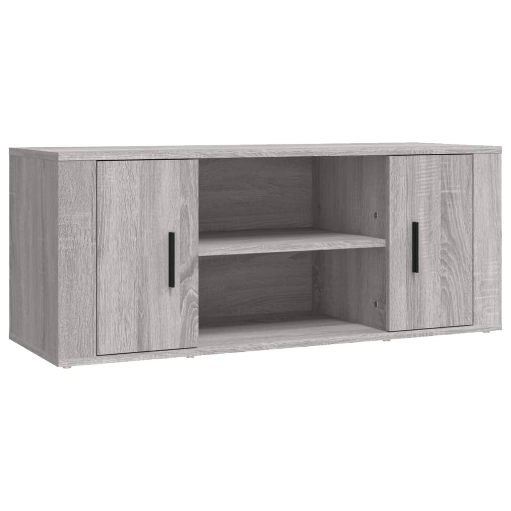 szürke sonoma színű szerelt fa TV-szekrény 100 x 35 x 40 cm (823097)