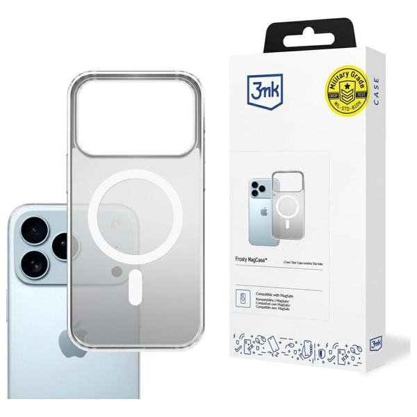 Pouzdro zadní kryt s MagSafe pro Apple iPhone 17 Pro - 3mk Frosty MagCase