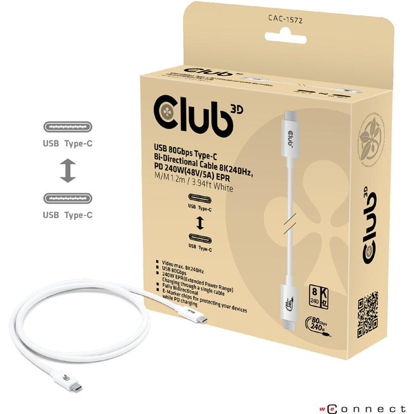 CLUB3D CAC-1572 USB-kabel