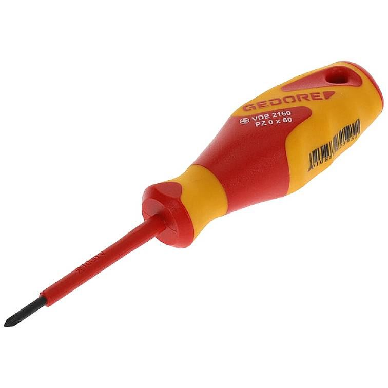 Gedore VDE 2160 1612166 kereszthornyú csavarhúzó PZ 0, 60 mm (1612166)