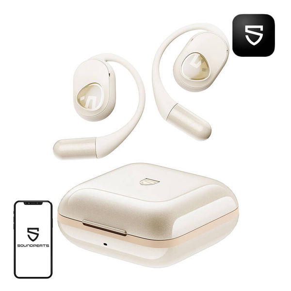 Soundpeats GoFree2+ TWS Bluetooth Fülhallgató Headset - Bézs