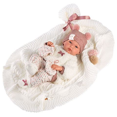 Llorens: Bimba újszülött baba peléddel 35cm-es (63576L)