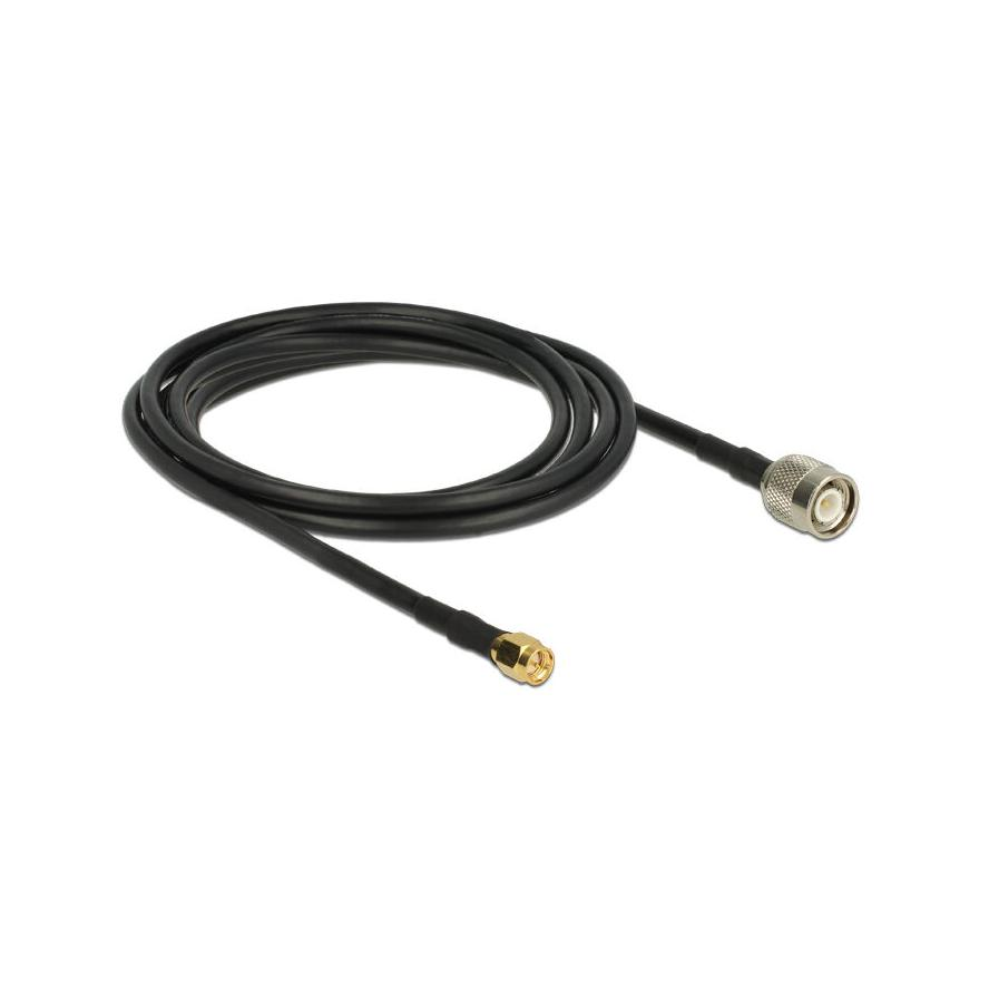 KAB Delock 89506 Antenna Cable TNC Plug > SMA Plug CFD200 2.5 m low loss