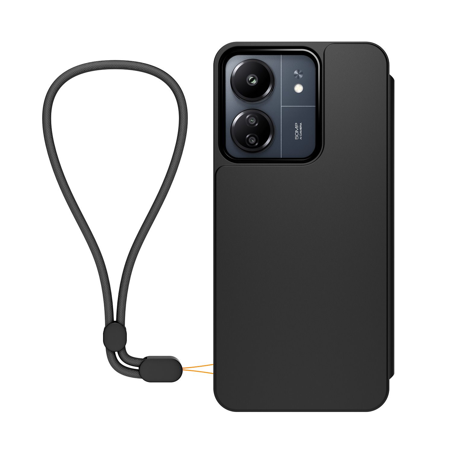 Made for Xiaomi Redmi 13C Flip Tok - Fekete (WIFOLIOREDMI13CNDR)