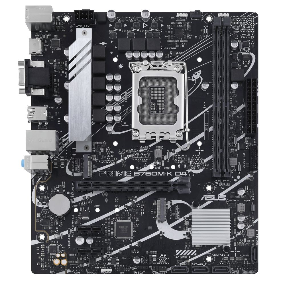 ASUS PRIME B760M-K D4 Intel B760 LGA 1700 Micro ATX (90MB1DS0-M0EAY0)