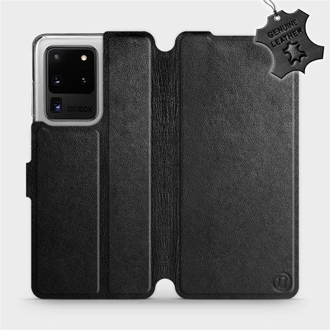 Flip case for Samsung Galaxy S20 Ultra - Black - Leather - Black Leather (5903516172542)